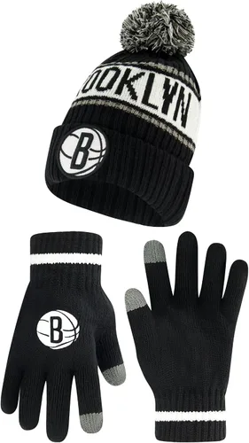 Vista 11 de Ultra Game NBA - Gorro de invierno súper suave para niños y niñas, con guantes de pantalla táctil extra cálidos
