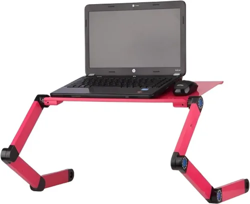 Vista 5 de Bandeja de escritorio ergonómica con ventilación para computadora portátil (16.535 x 10.236 in con alfombrilla de mouse y ventiladores dobles, negro)