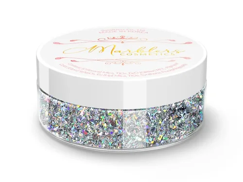 Vista 65 de MARBLERS Polvo de mica natural grueso [perla azul acero] 0.11 onzas (0.11 oz) altamente pigmentado no tóxico, vegano, libre de crueldad animal