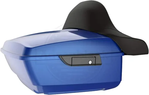 Vista 44 de Moto Onfire King Tour - Maletero con almohadilla de respaldo para Harley Touring 1997+ (Barracuda Silver)