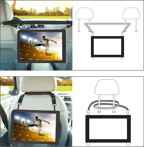 Vista 9 de USA GEAR Funda para tablet de 12 pulgadas, funda para tablet con diseño frontal abierto y correa de transporte, compatible con Microsoft Surface Pro