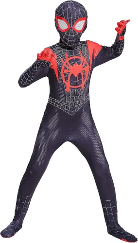 Vista 3 de NOsawa Disfraz de superhéroe para niños, disfraz de cosplay de Halloween