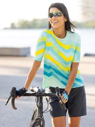 Vista 2 de Terry Soleil - Camiseta de manga corta para mujer, UPF 50+, ajuste relajado