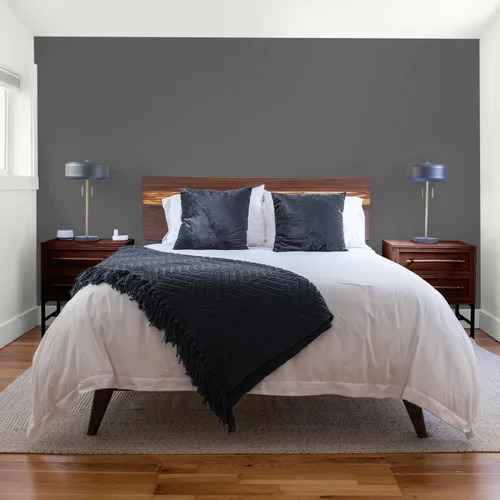 Vista 85 de Glidden Pintura Interior + Imprimación: Gris/Plata Antigua, Una Capa, Satinado, 1 Galón