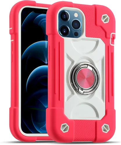 Vista 82 de MARKILL Funda compatible con iPhone Air de 6.5 pulgadas 2025 con soporte de anillo giratorio de 360 grados, protección contra caídas de grado