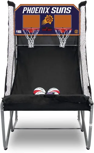 Vista 28 de Pop-A-Shot - Home Dual Shot Arcade Basketball Game with NBA Graphics l Sensor Scoring l 16 Game Modes l 7 Balls l Foldable Storage l for All NBA Fans