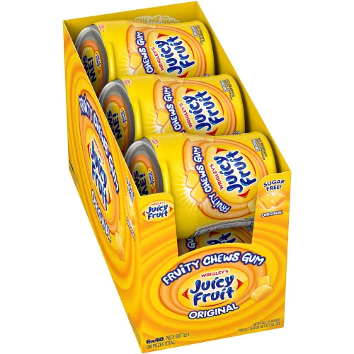 Vista 8 de Juicy Fruit Gum WRIGLEY'S - Goma de mascar a granel, 5 palitos (paquete de 40)