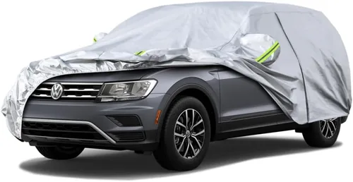 Vista 145 de KouKou Funda impermeable para automóvil SUV adecuada para BMW X1 de 2009 a 2025, 7 capas a prueba de viento para todo tipo de clima, cubierta
