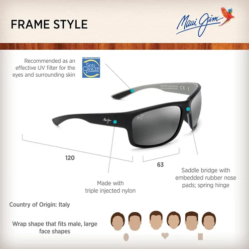 Vista 6 de Maui Jim Gafas de sol polarizadas Southern Cross para hombre