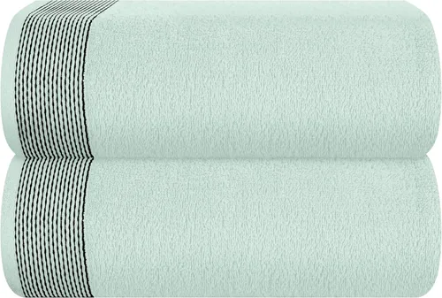 Vista 40 de Belizzi Home Juego de 3 toallas de algodón ultra suave, contiene una toalla de baño de 28 x 55 pulgadas, una toalla de mano de 16 x 24 pulgadas y un