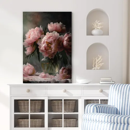 Vista 3 de SIGNFORD Lienzo impreso para pared, acuarela, floral, retro, abstracto, naturaleza, desierto, ilustraciones florales botánicas, arte moderno