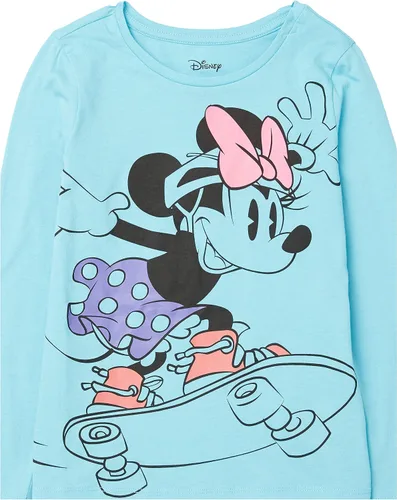 Vista 3 de Tienda Essentials Disney Marvel Star Wars Frozen Camisetas de manga larga para niña princesa (cebra previamente manchada), paquete de 4