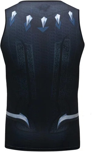 Vista 2 de Red Plume Camiseta sin mangas para hombre, camiseta sin mangas, camiseta de compresión fresca y seca, chaleco deportivo para correr