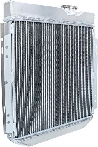 Vista 2 de Radiador Ford 8N, radiador de aluminio de 3 filas compatible con Ford Mustang Comet Falcon Ranchero V8 Swap AT 1960-1966, radiador Mustang 1965 66