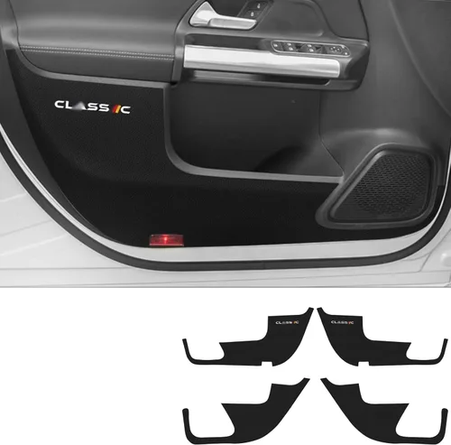 Vista 7 de KUNGKIC Para Benz GLA 2016-2019 - Almohadilla antipatadas para puerta de automóvil, calcomanías protectoras para interiores, accesorios de imitación