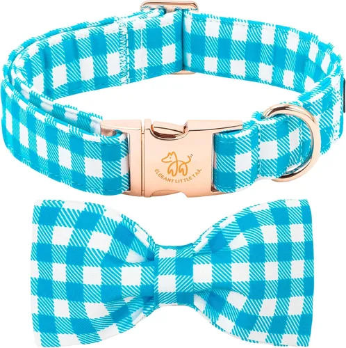 Vista 56 de Elegant little tail Independence - Collar patriótico para mascotas con pajarita para mascotas del 4 de julio de algodón suave para mascotas