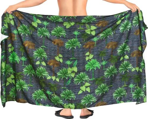 Vista 3 de HAPPY BAY Men's Sarong Cover Up Wraps Swim Beach