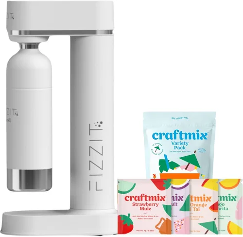 Vista 17 de Fizzit Spärklï Máquina de Agua Carbonatada con Botella de Acero Inoxidable Incluida, Apto para Lavavajillas