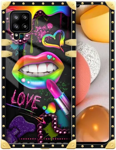 Vista 146 de Funda compatible con Samsung Galaxy A03S 4G, TPU suave de lujo y parte trasera de policarbonato duro para niñas y mujeres, funda protectora a prueba