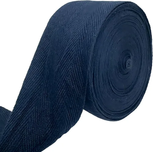 Vista 22 de Cinta de sarga de algodón natural de 2 pulgadas para coser, Home Deco -30 yardas de cinta de sarga duradera en espiga - Cinta de encuadernación