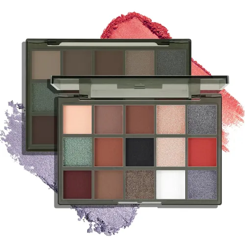 Vista 18 de Boobeen Paleta de Sombras de Ojos Colorida Maquillaje-16 Colores, Sombra de Ojos Mate y con Brillantina, Paletas de Sombras de Ojos Brillantes