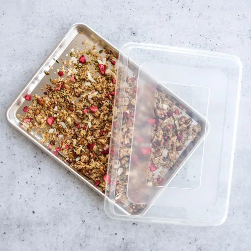 Vista 3 de Nordic Ware Naturals Media hoja con tapa