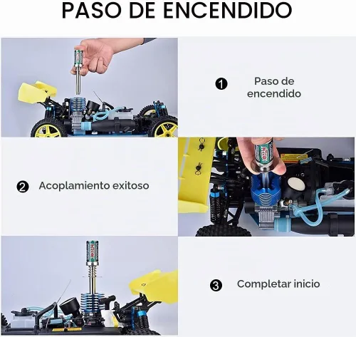 Vista 3 de Globact RC Nitro Starter Glow Plug Encendedor para Redcat HSP 1/8 1/10