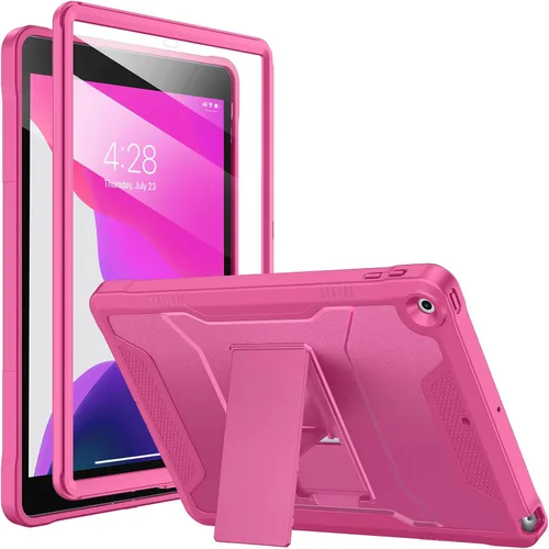 Vista 29 de Soke Funda para iPad de 9ª/8ª/7ª generación de 10.2 pulgadas (versión 2021/2020/2019), con protector de pantalla integrado y soporte, funda
