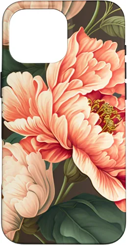 Vista 19 de Vintage Peony Inspired Flower Plant Lover Funny Gardening Case for iPhone 17