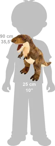 Vista 2 de Wild Republic T-Rex Peluche, Animal de Peluche de Dinosaurio, Juguete de Peluche, Regalos para Niños, Dinosauria 10 Pulgadas