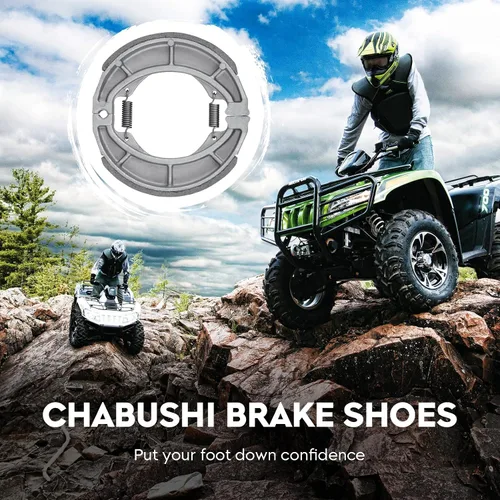 Vista 5 de Zapatas de freno traseras para Polaris Outlaw 50 90 110 2007-2022/Sportsman 90 2001-2006, 2008-2016/Scrambler 50 90 2001 2002 2003, 1 juego