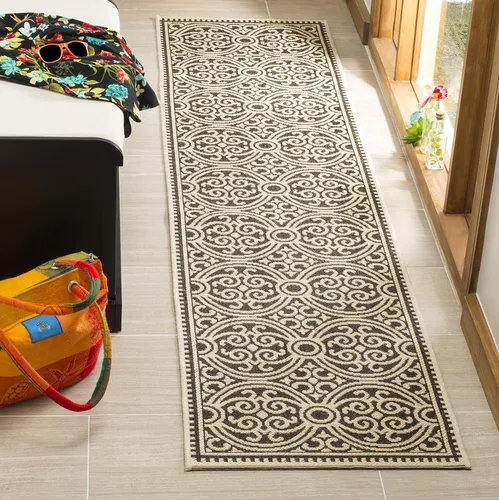 Vista 11 de SAFAVIEH Alfombra lavable para exteriores Linden Collection - 4 x 6 pies, aguamarina y crema, no desprende pelusa y fácil de limpiar, ideal