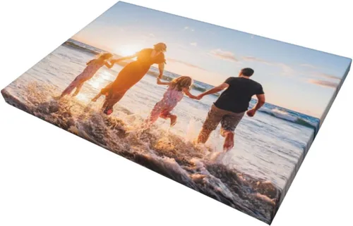 Vista 2 de Impresión en lienzo personalizada, impresiones en lienzo personalizadas con tus fotos en arte de pared personalizado para sala de estar, dormitorio