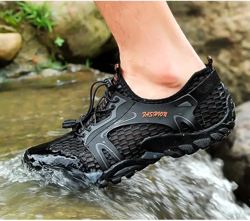 Vista 4 de YING LAN Zapatos de agua de secado rápido antideslizantes para playa, natación, deportes acuáticos, buceo, vela, kayak, pesca, descalzo, piscina
