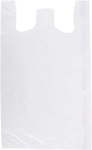 Vista 9 de SSWBasics Bolsas de plástico - Bolsas pequeñas blancas para camisetas - 8' x 5' x 16' - Caja de 2000