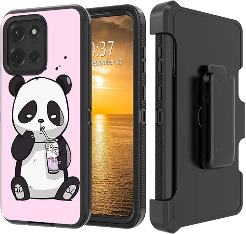 Vista 214 de Funda para Moto G Stylus 5G 2023 con funda de clip para cinturón y soporte, resistente de doble capa, resistente a prueba de golpes, para Motorola