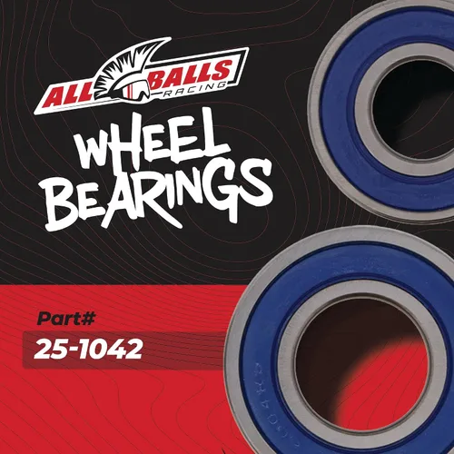 Vista 2 de All Balls Kit de juntas de rodamiento de rueda compatible con/repuesto para Arctic Cat Kawasaki Suzuki, 25-1042