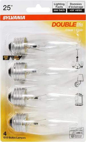 Vista 2 de Sylvania - Bombillas incandescentes de doble vida (25 W, 4 unidades)