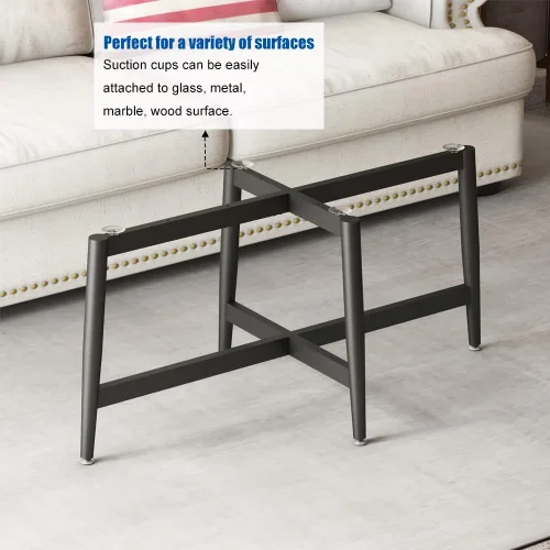 Vista 3 de KaKaBB Patas de Mesa de Café de Metal de 18 Pulgadas, Patas de Muebles de Servicio Pesado para Escritorios Modernos de Oficina, Soportes de TV, Mesa