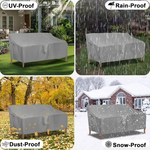 Vista 7 de OutdoorLines Funda impermeable para sofá de 3 plazas para patio al aire libre, resistente a los rayos UV, fundas para muebles de patio, resistentes