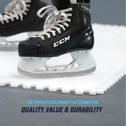 Vista 3 de Skate Anytime - Hielo sintético para hockey - Baldosas de hielo artificial patinables - Pista de hielo de patio trasero - Expandible