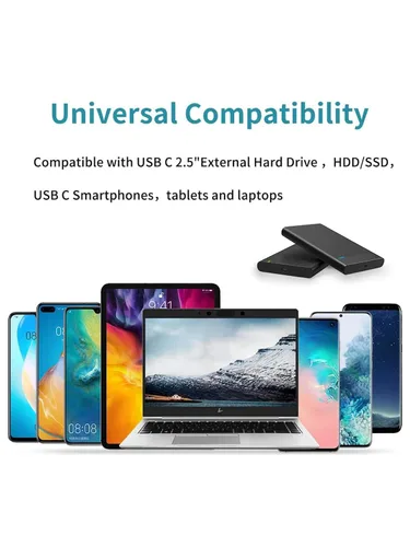 Vista 8 de CableCreation Cable USB C a USB A de 1 pie, USB 3.1 USB 3.2 Gen2 10Gbps USB A a C, cable de datos, Android Auto Cord 3A para USB C, SSD externo
