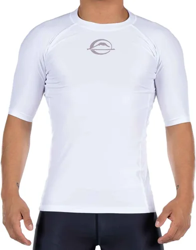 Vista 8 de FUJI Baseline Ranked Long Sleeve Jiu Jitsu Rashguard, BJJ Rashguard for Men and Women Negro