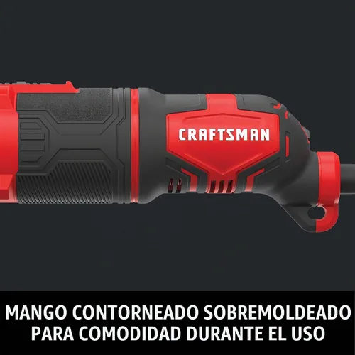 Vista 6 de CRAFTSMAN Herramienta oscilante, 3 amperios, incluye sistema universal de accesorios sin herramientas, cuchillas, papel de lija y bolsa