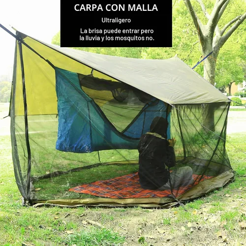 Vista 2 de Preself Screen House for Hammock Canoe Picnics Backyards Backpacking Camping Beach in Summer