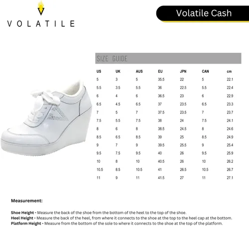 Vista 6 de VOLATILE Cash Fashion - Tenis de plataforma con plataforma para mujer, negro (BlackRhinestones)