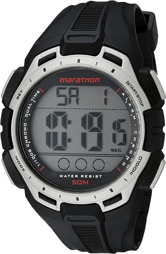 Vista 4 de Marathon por Timex Reloj de tamaño completo, Estándar hombre, Negrotono plateado