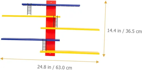 Vista 2 de Holibanna Mini estante de pared para dormitorio, niños y niñas, estante de almacenamiento de juguetes, estantes flotantes para decoración