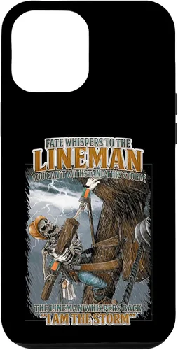 Vista 26 de Fate Whispers to The Lineman Proud Lineman Crew Job Pride Case for iPhone 17