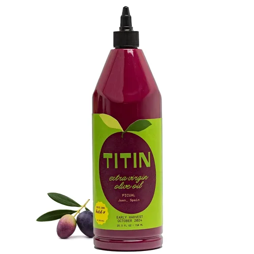 Vista 10 de TITIN Aceite de oliva virgen extra para cocinar todos los días, 2 litros x 1 unidad, alto polifenol, aceite de oliva picual prensado en frío